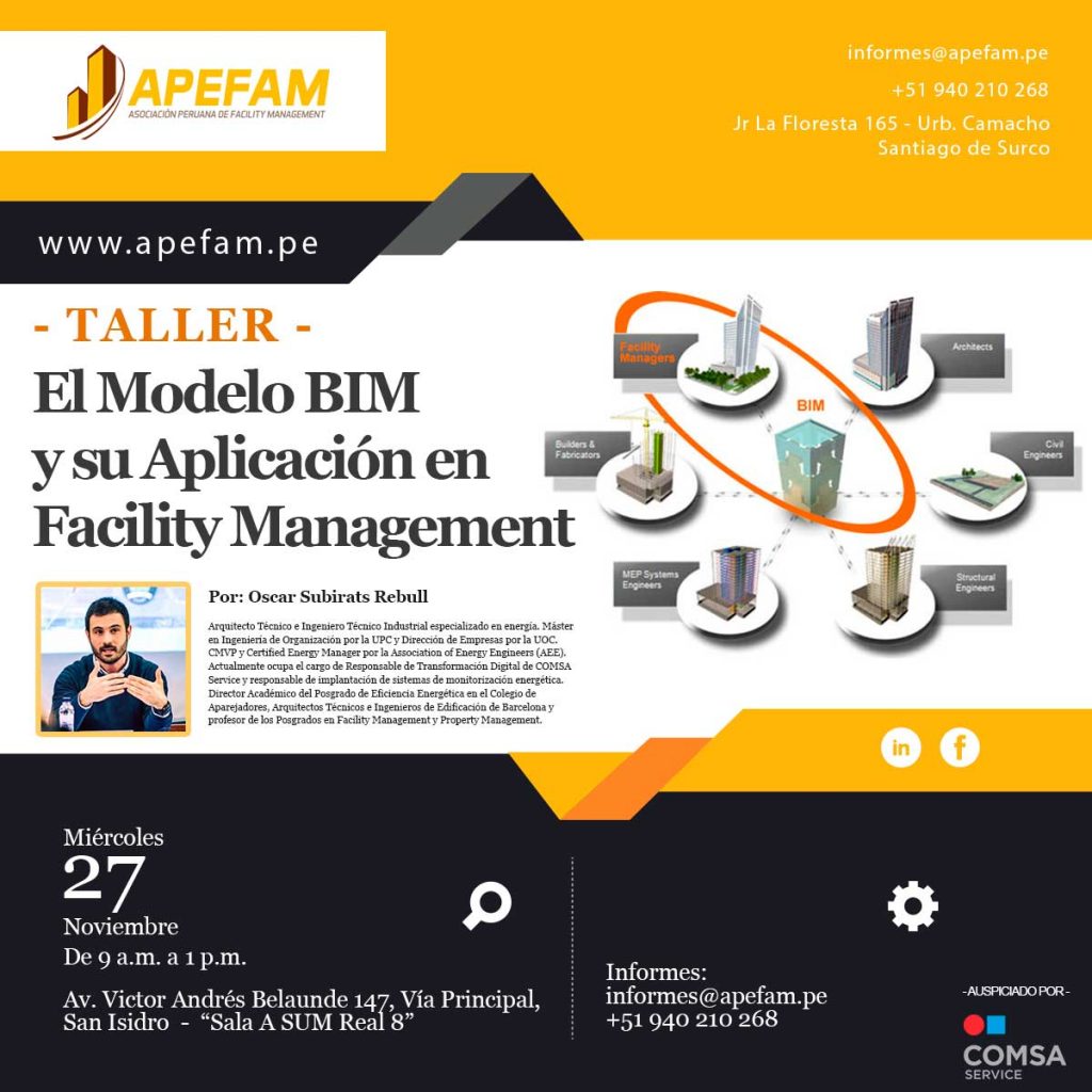 Taller - El Modelo BIM y su aplicación en Facility Management