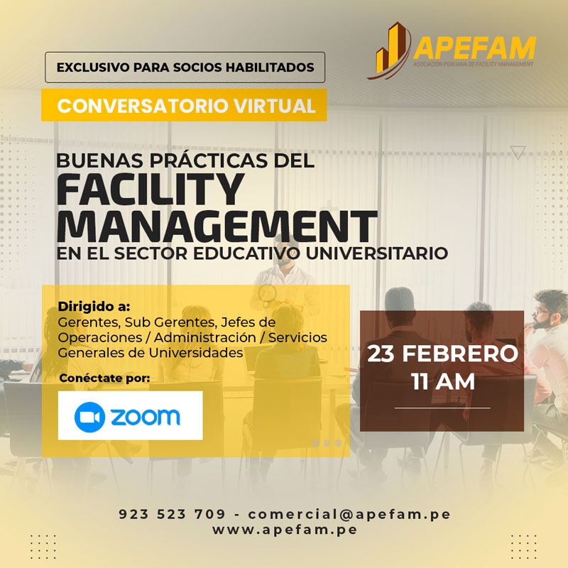 Conversatorio Virtual - Buenas prácticas del Facility Management en el sector universitario
